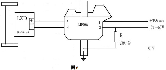 液氯流量計安全柵系統(tǒng)接線圖